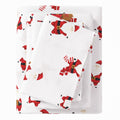 Great Bay Home Christmas Flannel Sheet Set King Size - 100% Turkish Cotton, Double-Brushed, Winter Bed Sheets - Ultra-Soft, Cozy