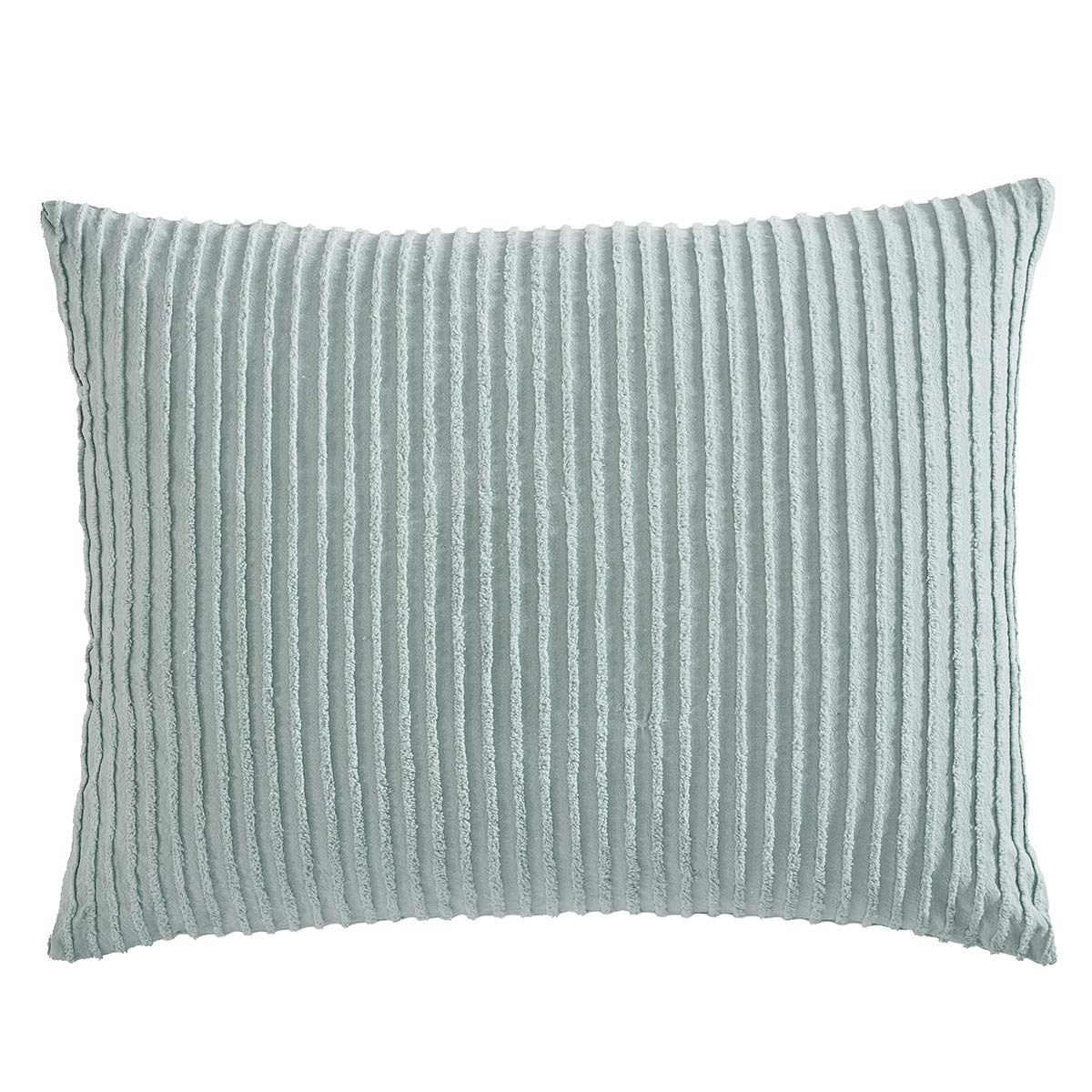 Beatrice Home Fashions Channel Chenille, Standard Sham, Blue