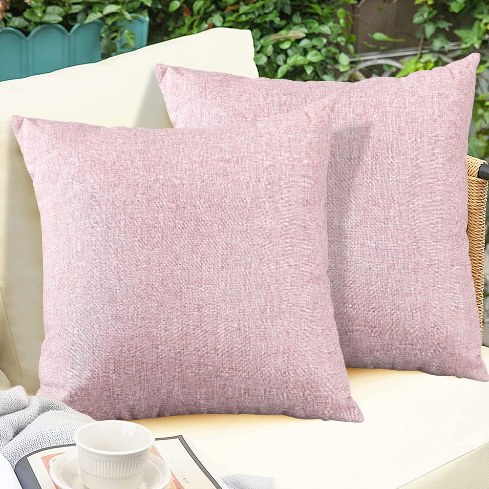 Otostar Outdoor Waterproof Throw Pillow Covers Garden Decorative Cushion Case Pillow Covers Square Outdoor Pillowcases Patio Pil