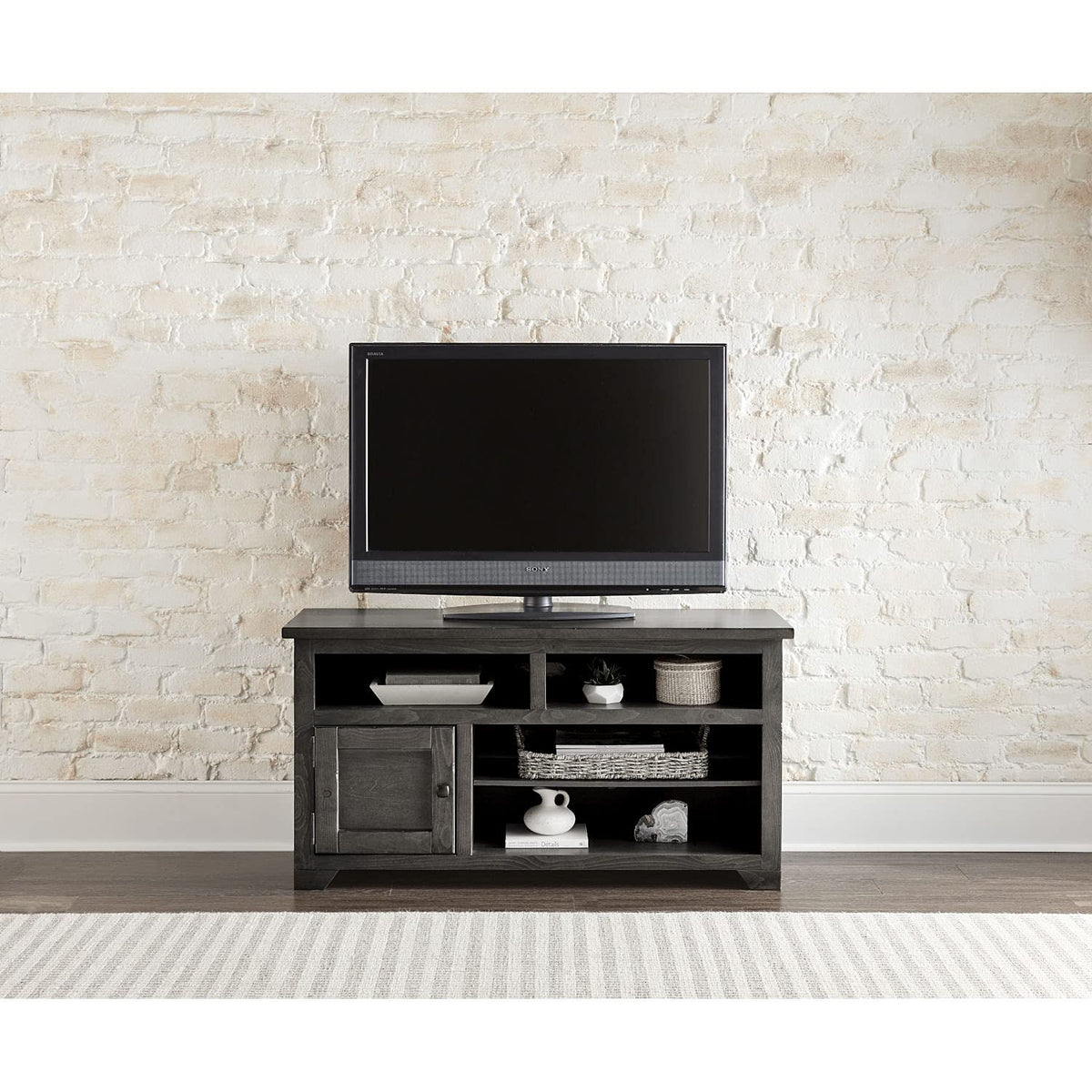 Progressive Furniture Sonoma 50 Inch Tv Console Entertainment Stand Storm Gray