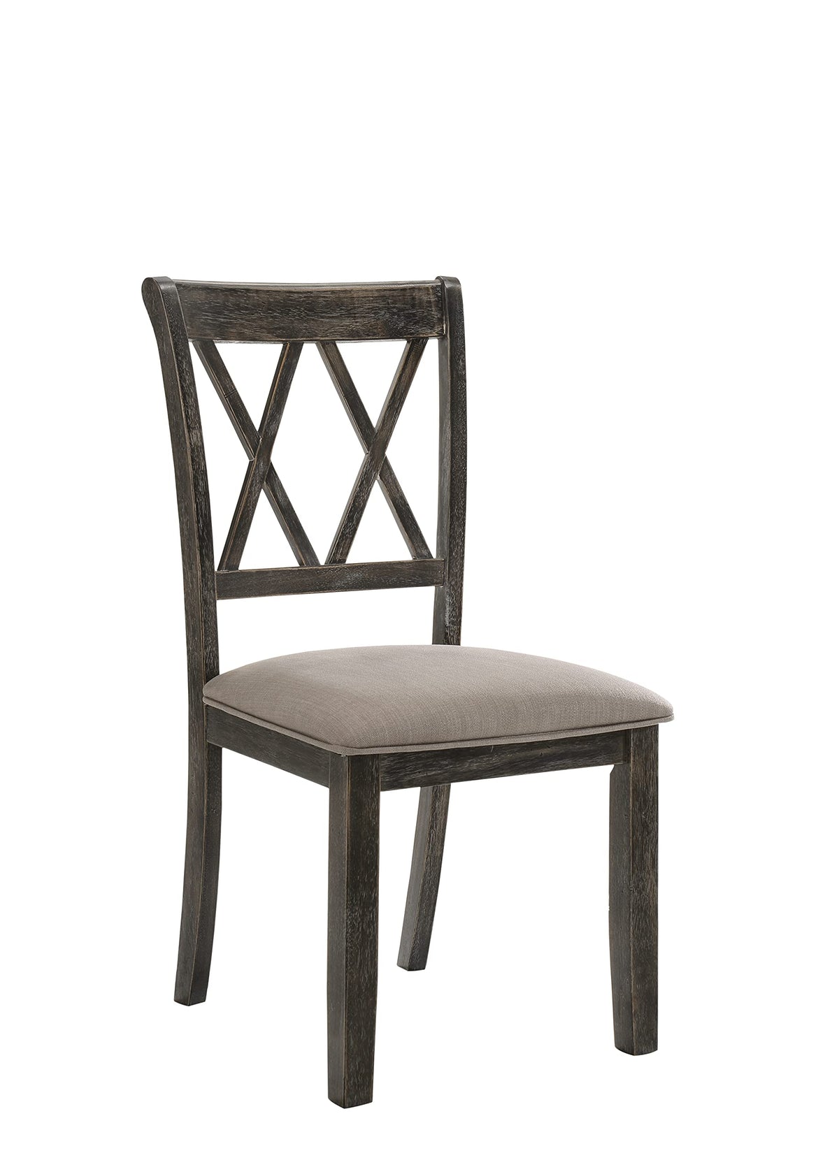 Acme Claudia II Side Chair (Set of 2) in Weathered Gray