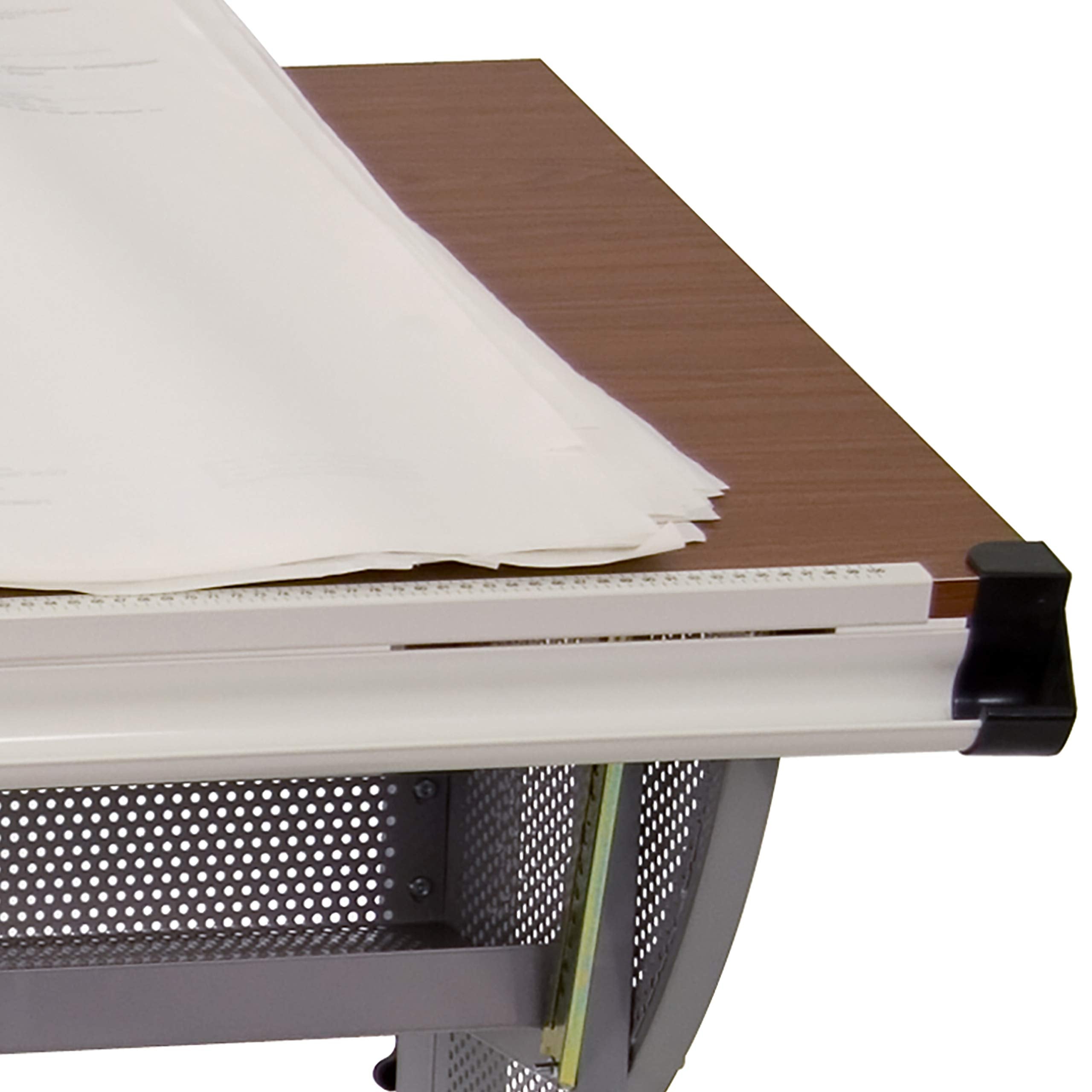 Flash Furniture Berkley Adjustable Drawing and Drafting Table with Pewter Frame