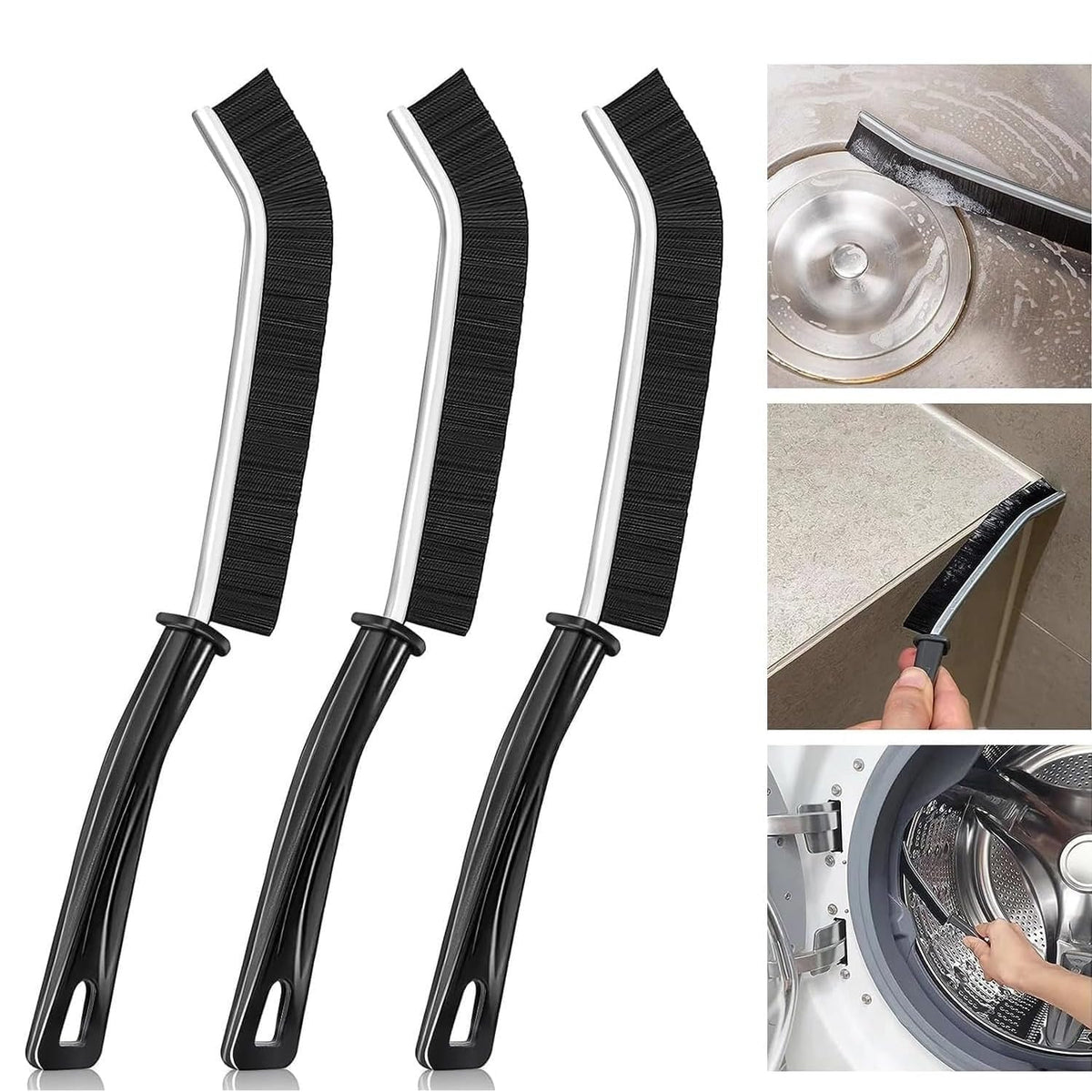 Silicon Toilet Cleaning Brush with Slim NoSlip Long Handle Toilet Brush (1, JKE1GapBrush)