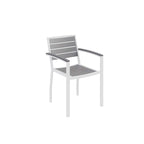 Olio Designs Series Ivy Patio Arm Chair, Grey/White