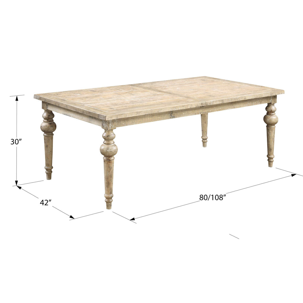 Wallace & Bay Haynes Dining Table, 80 inch, Gray