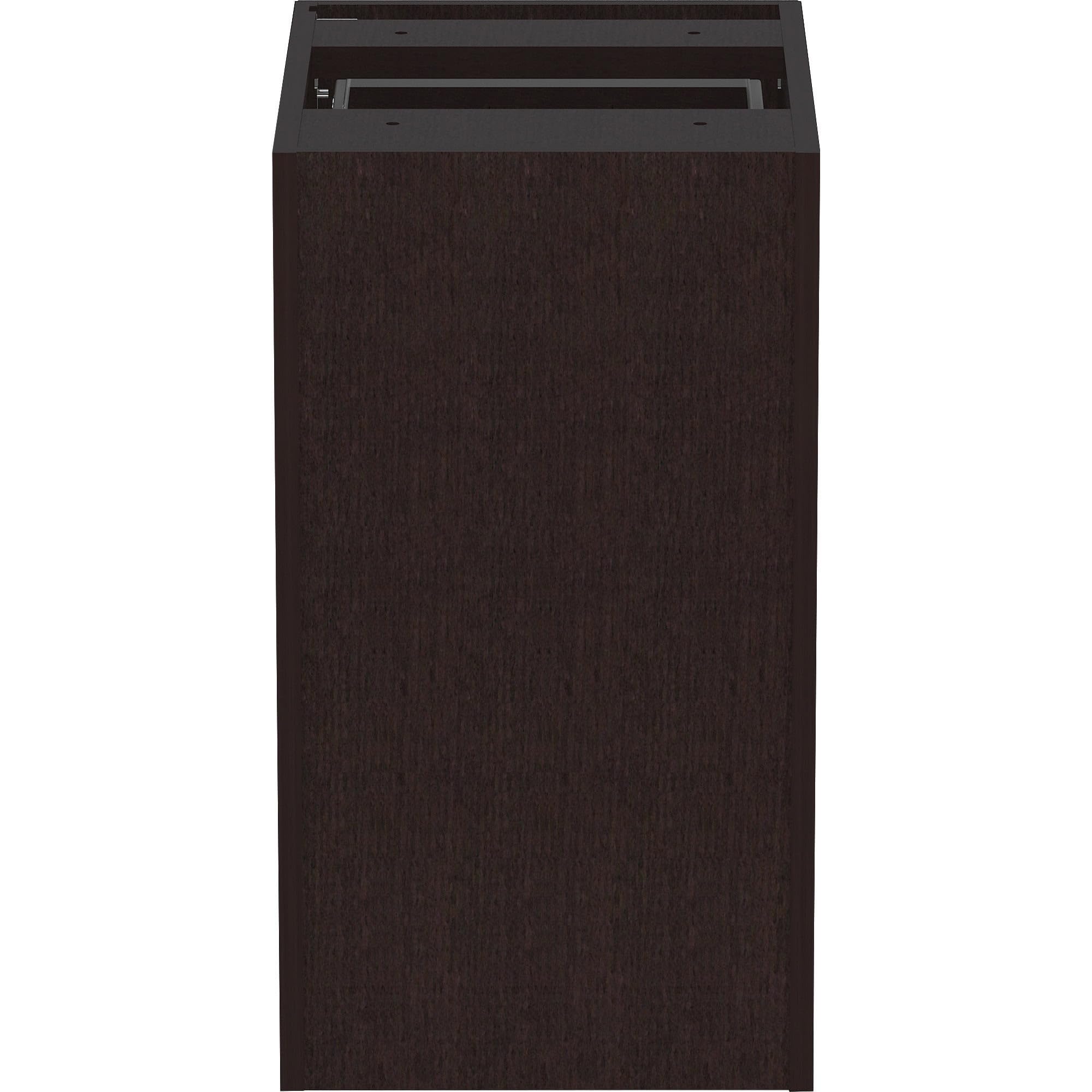 Lorell, LLR18221, Essentials Espresso Laminate Pedestal, 1 Each