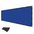 INFRANGE Heavy Duty Fence Privacy Screen Windscreen Blue 6 x 20 Shade Fabric Cloth HDPE, 90% Visibility Blockage, with Grommets, Heavy Duty Commercial Grade, Cable Zip Ties Included