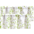 Luvyohmee Kitchen Valances For Windows, Sage Green Valance Curtains, Tree Branch Printed Window Valances For Living Room/Kitchen