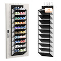 KEEPJOY 10Tier Over Door Mesh Shoe Organizer with Large Deep Pockets, Hanging Door Shoe Storage Rack That Holds 2030 Pairs of 