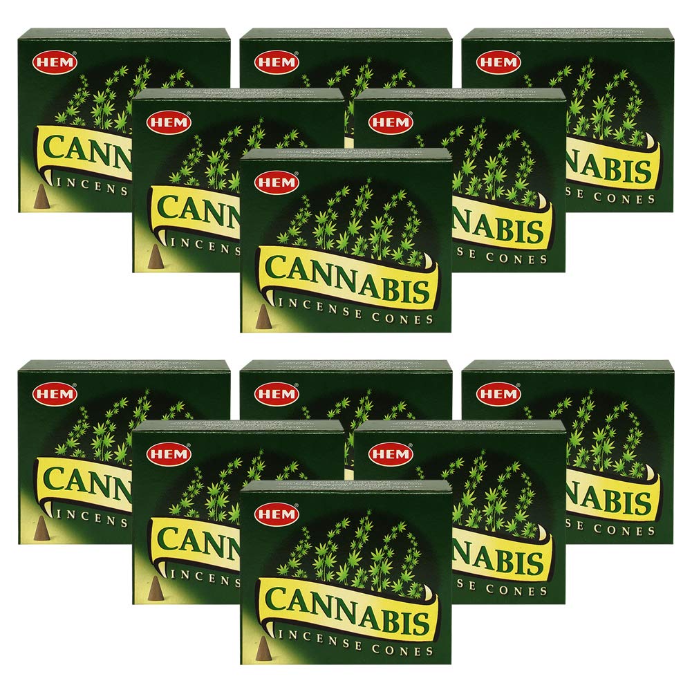 Cannabis Incense Cones And Cone Incense Burner Bundle Insence Insense Hem Incense