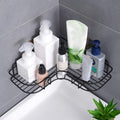 Spellwish SelfAdhesive Heavy Duty Metal Bathroom Storage Corner Rack, Shelf Organizer, Shampoo Holder For Bathroom Without Dril