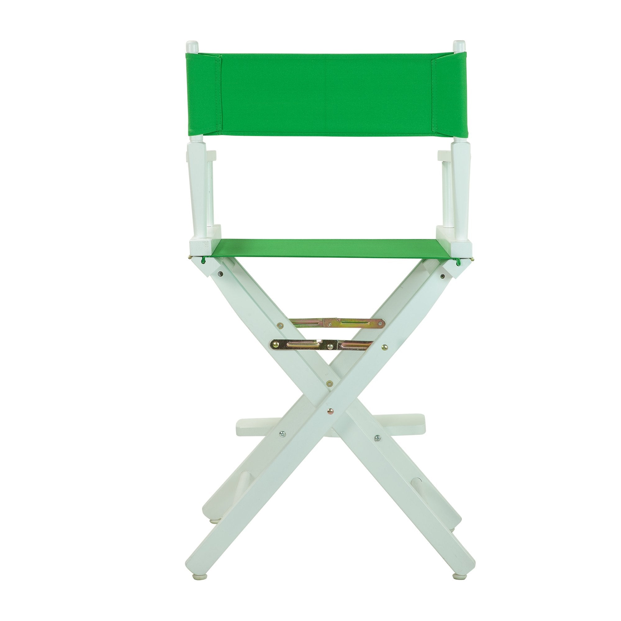 Casual Home Director'S Chair ,White Frame/Green Canvas,24&quot; - Counter Height