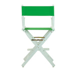 Casual Home Director'S Chair ,White Frame/Green Canvas,24" - Counter Height