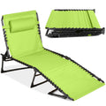 Best Choice Products Patio Chaise Lounge Chair, Portable Outdoor Folding Recliner for Lawn, w/ 8 Positions, Handles, 300lb Capac