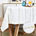 Lohascasa Square Vinyl Oilcloth Tablecloth Waterproof Wipeable Pvc Heavy Duty Plastic Party Spill Proof Tablecloths For Cardtabl