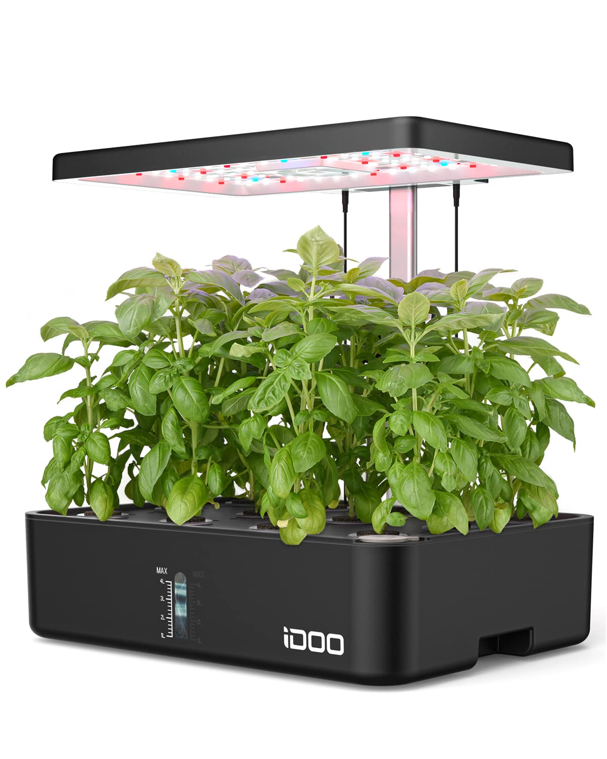 Idoo Hydroponics Growing System 12Pods, Indoor Garden With Led Grow Light, Plants Germination Kit, Built-In Fan, Automatic Timer
