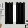 Black Out Curtains 45 Inch Long 2 Panels Burg for Bedroom Windows,Grommet Heat Blocking Room Darkening Insulated Kitchen 40 Soun