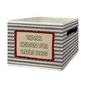 Yorhifa Retro Boy Nursery Storage Bins with Handles, Boys Collapsible Laundry Basket Organizer for Kids Room Bedroom Bathroom Pl
