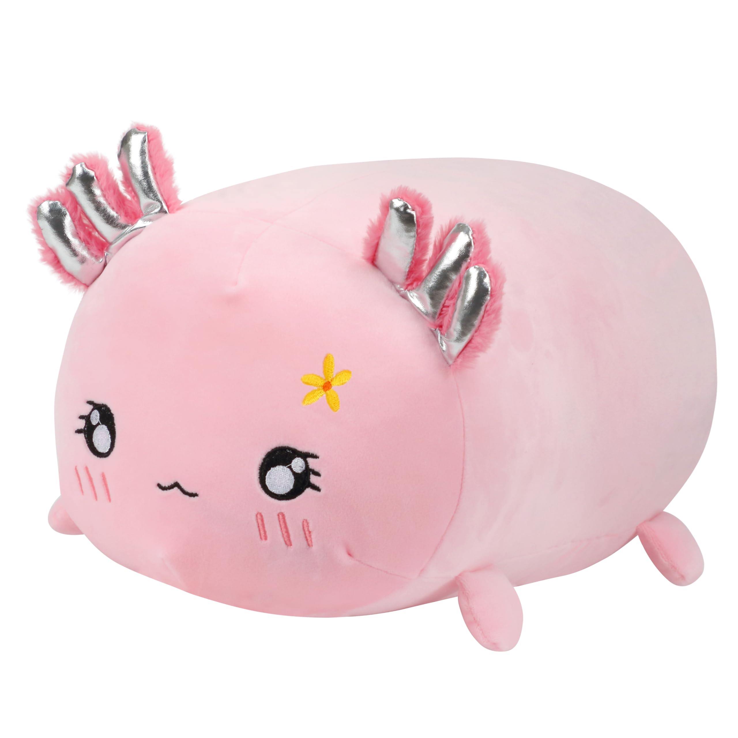 Cuteoy 17.7 ' Axolotl Stuffed Animal Plush Pillow Soft Comfortable Plushies Large Throw Body Pillow Sleeping Salamander Plush T