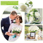 Hananona Artificial Roses In Bulk, Fake Silk Roses Realistic Roses For Wedding Centerpieces Flower Arrangement Home Decor (50, W