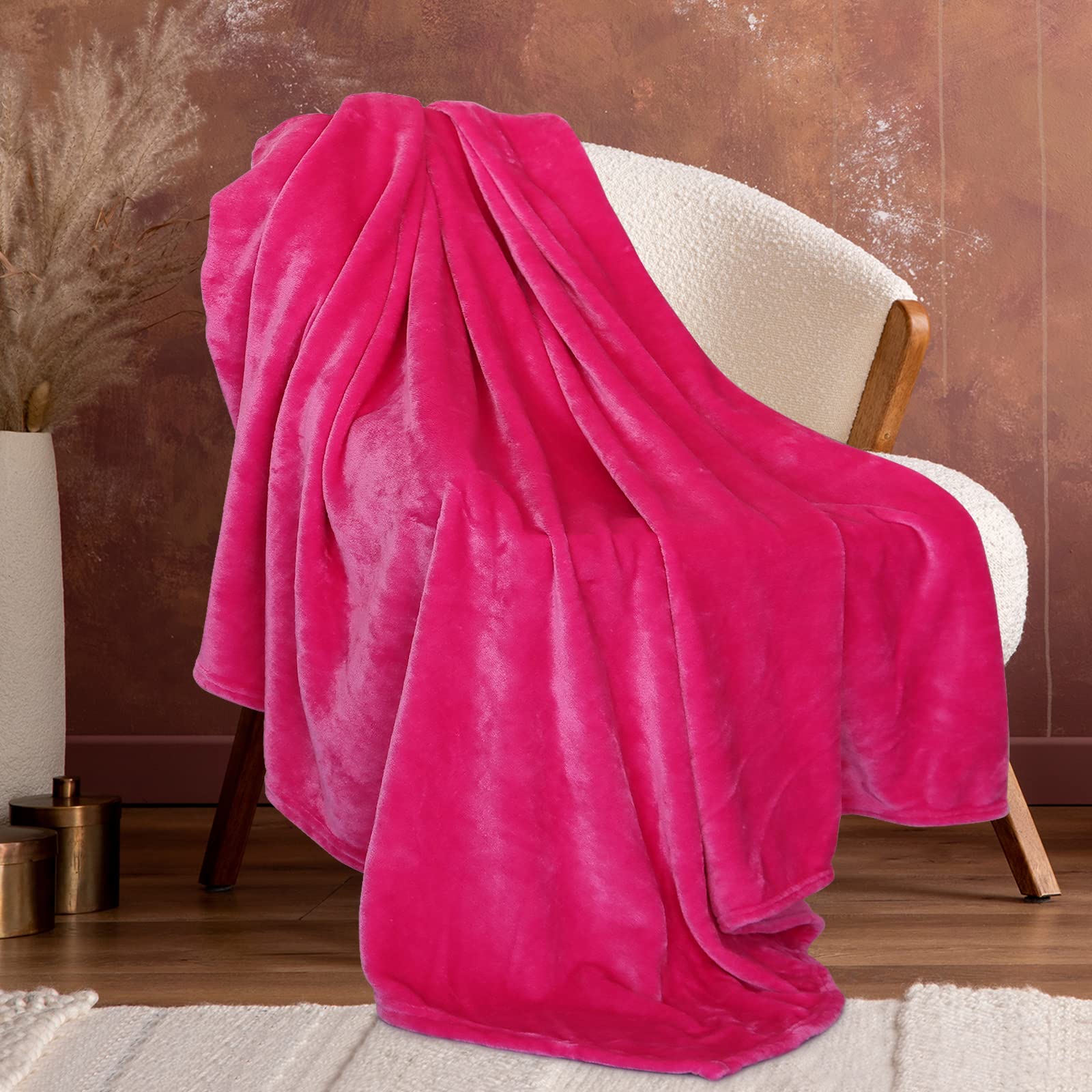 Fleece Pink Throw Blanket For Couch Cozy Soft Throws Lightweight Fall Fuzzy Couch Chairs Sofa Bedroom Living Room 50X70 Inch Boy