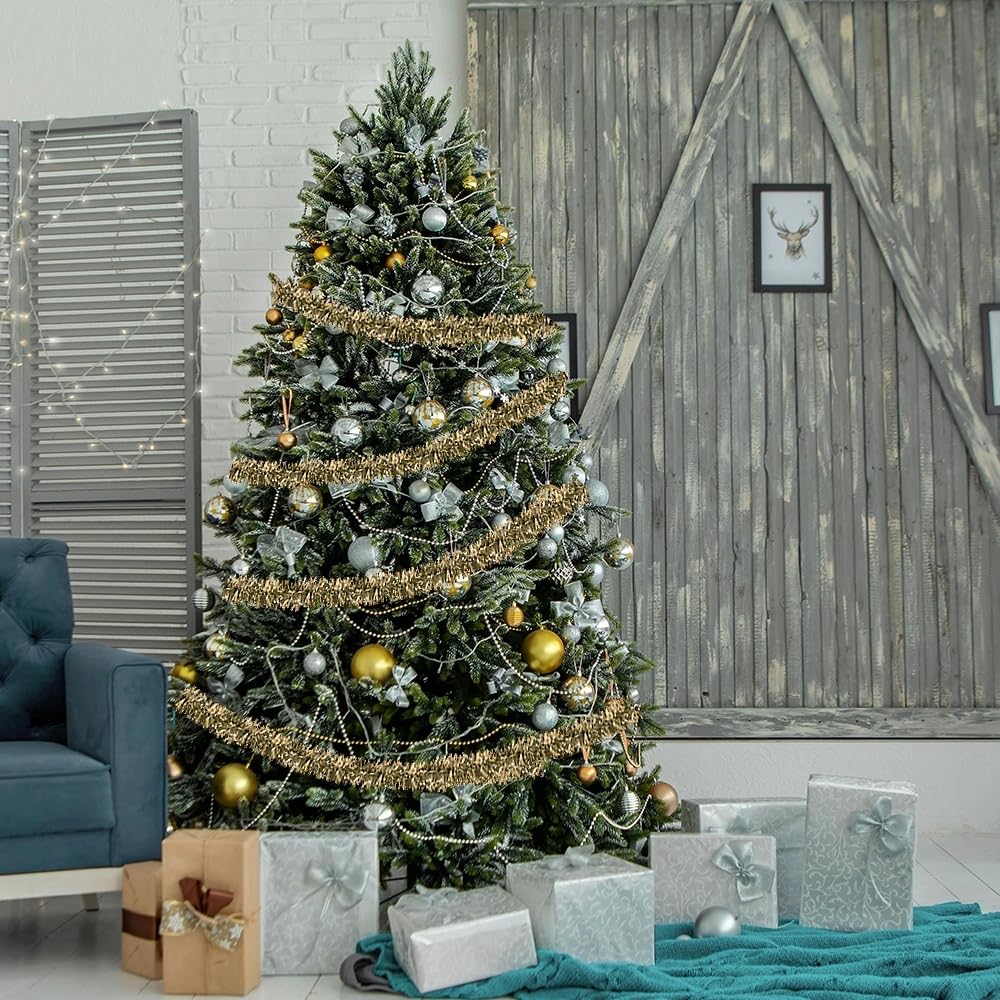 Brite Star 12Ft Vintage Tinsel, Gold