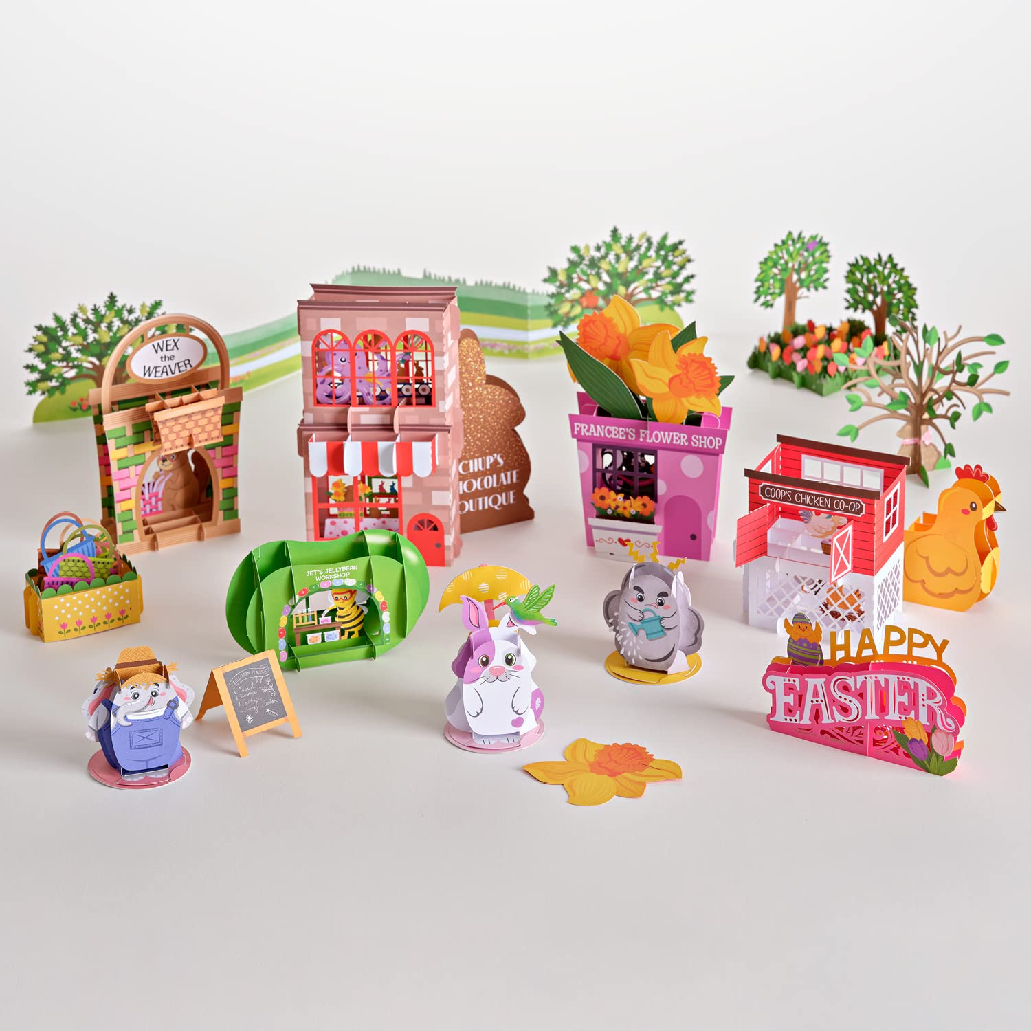 Lovepop Boppy And The Great Easter Egg Hunt Adventure Box - Easter Gift Basket Advent Calendar For Kids - 29 Mini Pop-Up Charact