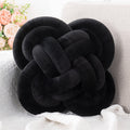Xiashrk Knot Pillow, Decorative Throw Pillows With Soft Plush For Couch, 12' Knotted Pillows Black Dorm Room Decor Knot Pillow
