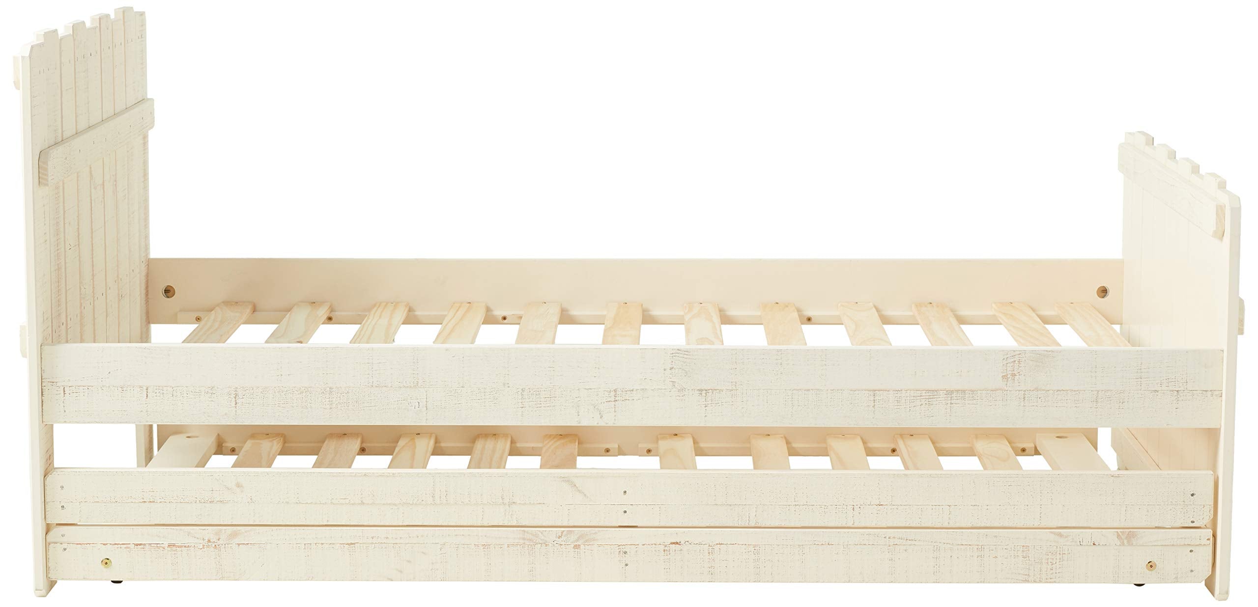 Donco Twin Rustic Sand Tree House Bed With Twin Trundle