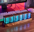 ClocTeck Nixie Tube Clock with Wi-Fi SYNC, Alarm & Timer, 12/24H Display, No Assembly Required - A Retro Gift