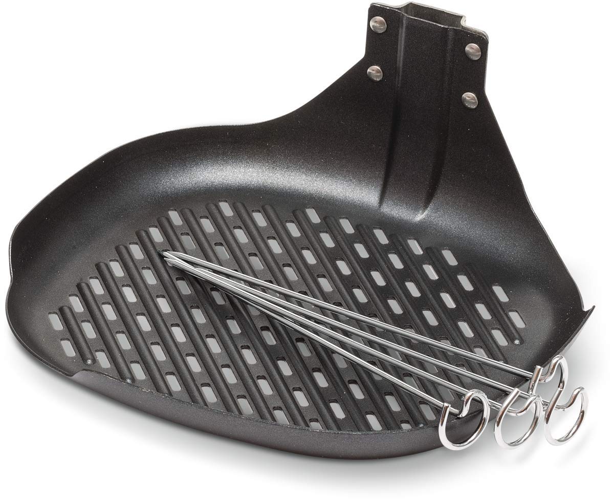Philips Kitchen Appliances Grill Master Accessory Kit With Grill Pan And Skewers For Philips Airfryer Compact Models Hd9941/00,