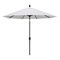 California Umbrella Gspt908117-Sa04 9' Round Aluminum Market, Crank Lift, Push Button Tilt, Bronze Pole, Pacifica Natural Patio