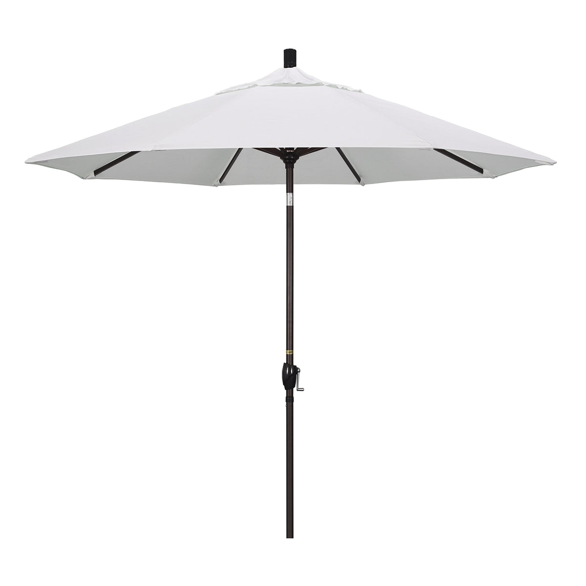 California Umbrella Gspt908117-Sa04 9' Round Aluminum Market, Crank Lift, Push Button Tilt, Bronze Pole, Pacifica Natural Patio