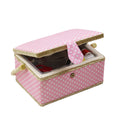 Medium Sewing Basket with Accessories, Wooden Sewing Box Organizer Box for Sewing Supplies Storage, DIY Sewing Kit Tools for Sew