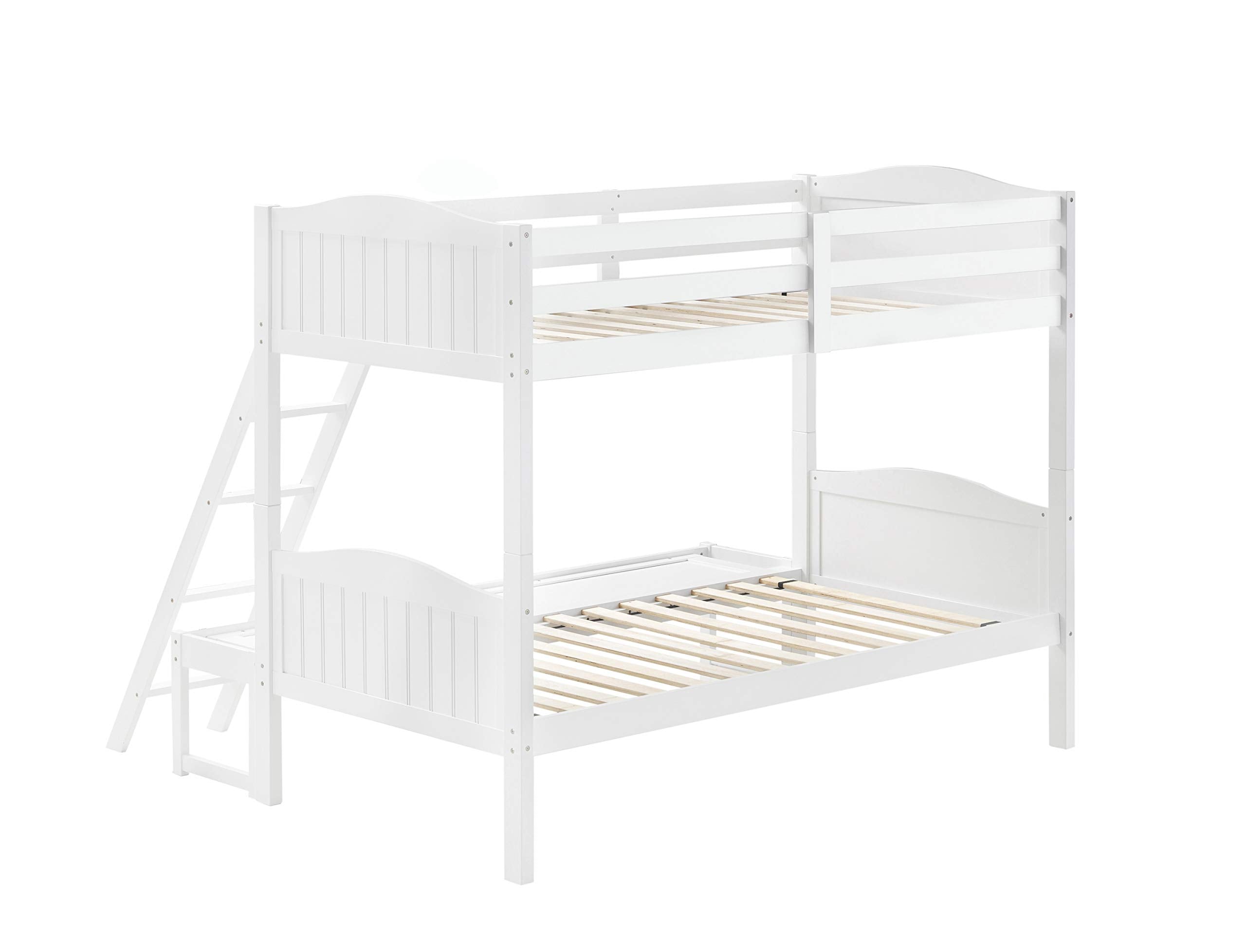 Coaster Home Furnishings Littleton Twin Over Full Bunk Bed with Ladder White