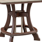 American Furniture Classics Counter Height Dining Table, Weatherwood & Tudor Brown