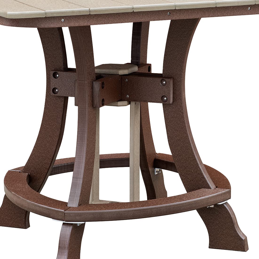 American Furniture Classics Counter Height Dining Table, Weatherwood & Tudor Brown