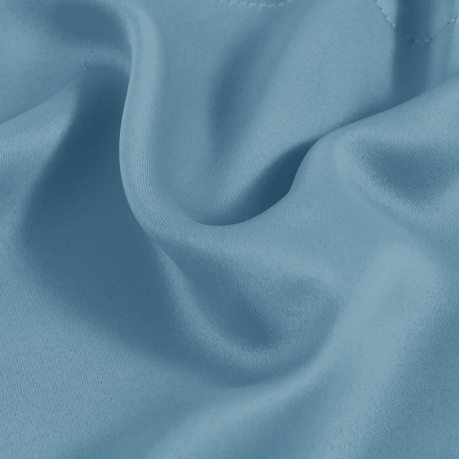 Hiasan Valance Curtains For Kitchen Blackout Thermal Insulated Solid Window Curtain Valance, Stone Blue, 60 X 18 Inches, 1 Panel