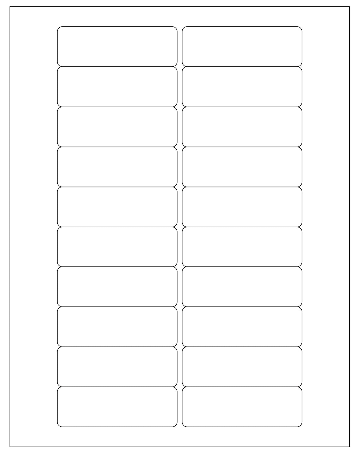 Chromalabel 1 X 3 Inch Printable Labels, Office Labels & Stickers Compatible With Laser And Inkjet Printers - 25 Label Sheets, 5