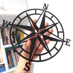 ESTART 11 Inches Metal Decorative Nautical Compass Wall Decor, Living Room Bedroom Office Porch Garden Patio Signs Wall Hanging 
