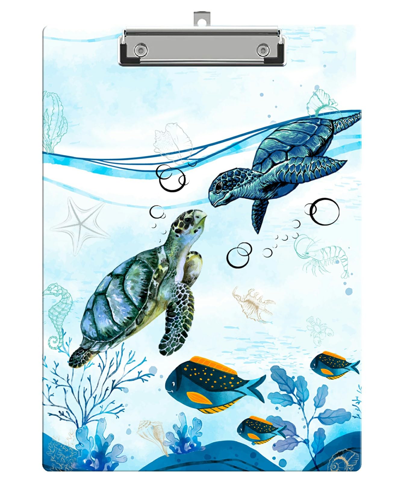 Dikoer Clip Boards 9 X 12.5 Inch Letter Size Clipboards Fashion Design Wooden Clipboards For Nurses, Office, Teacher, Students,