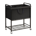 Laundry Hamper Rolling Sorter: 120L Large Basket with Wheels Removable Bag