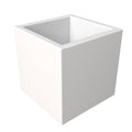 Fern Series Poly Stone Planter 23.6 Cube in White