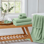 Jessy Home 8 Piece Bath Towel Set |2 Oversized Large Bath Sheet,2 Hand Towels,4 Washcloths| Soft Luxury Towel Set For Bathroom H
