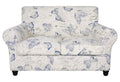 Searchi Stretch Sofa Cover Printed Couch Cover, Floral Pattern 3 Pieces Loveseat Slipcover With 2 Separate Cushion Cover, Washable Furniture Protector For Living Room(Loveseat, Butterfly Pattern)