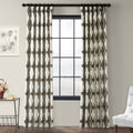 Hpd Half Price Drapes Printed Curtains Luxury Geometric Ikat Cotton Curtains 84 Inches Long (1 Panel) Room Darkening Window Curt
