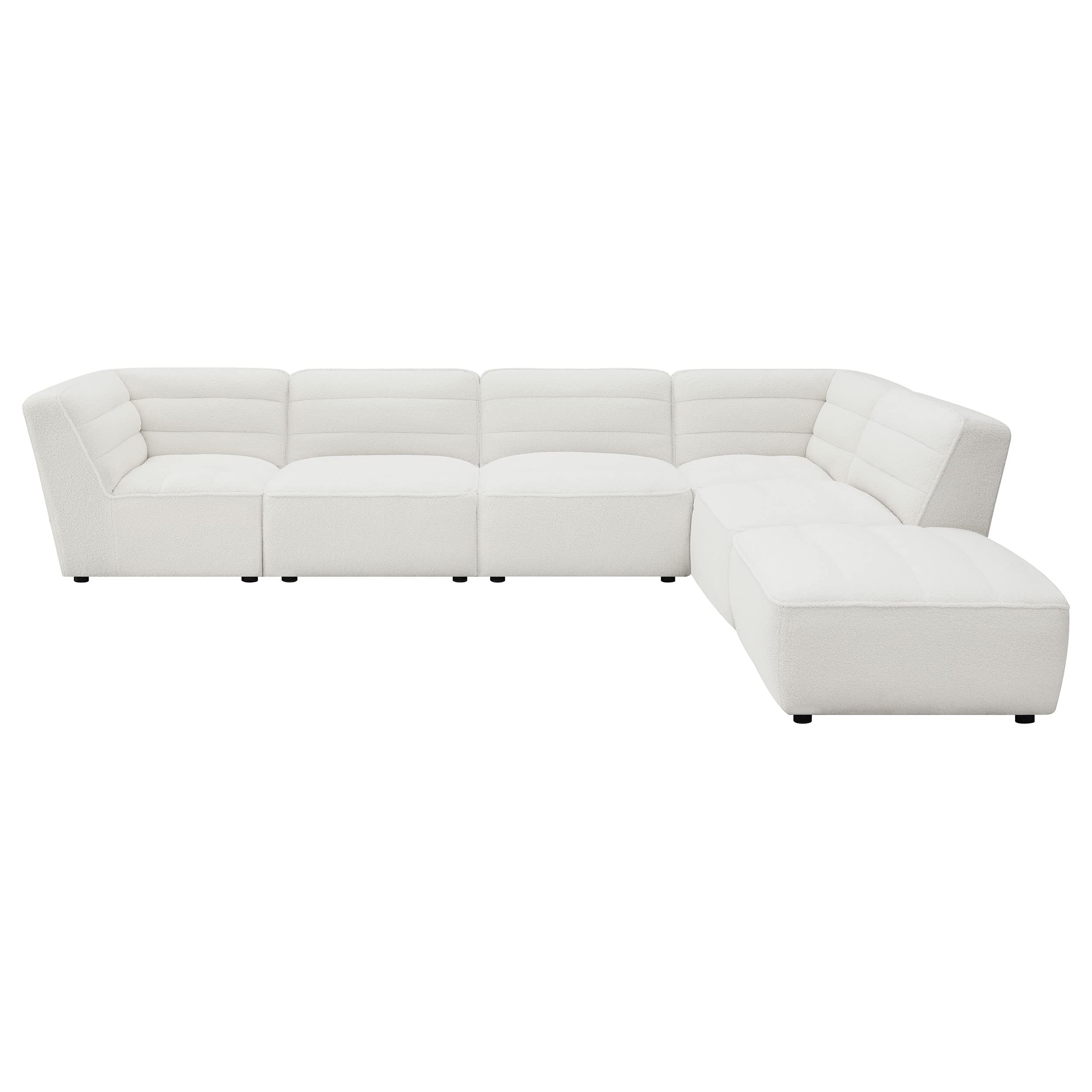 Coaster Sunny 6-Piece Sectional, Natural