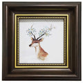 FRAMEWOLD 3.5x3.5 Picture Frames Brown Square Photo Frame Desktop Display Mount on The Wall.The front opening size 2.9x2.9. Plas