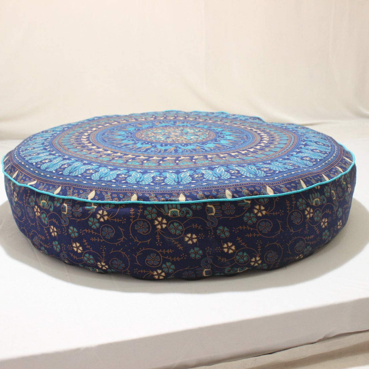 Gdonline Indian Large Mandala Floor Pillow Comfortable Home Car Bed Sofa Large Mandala Floor Pillows Round Bohemian Meditation C