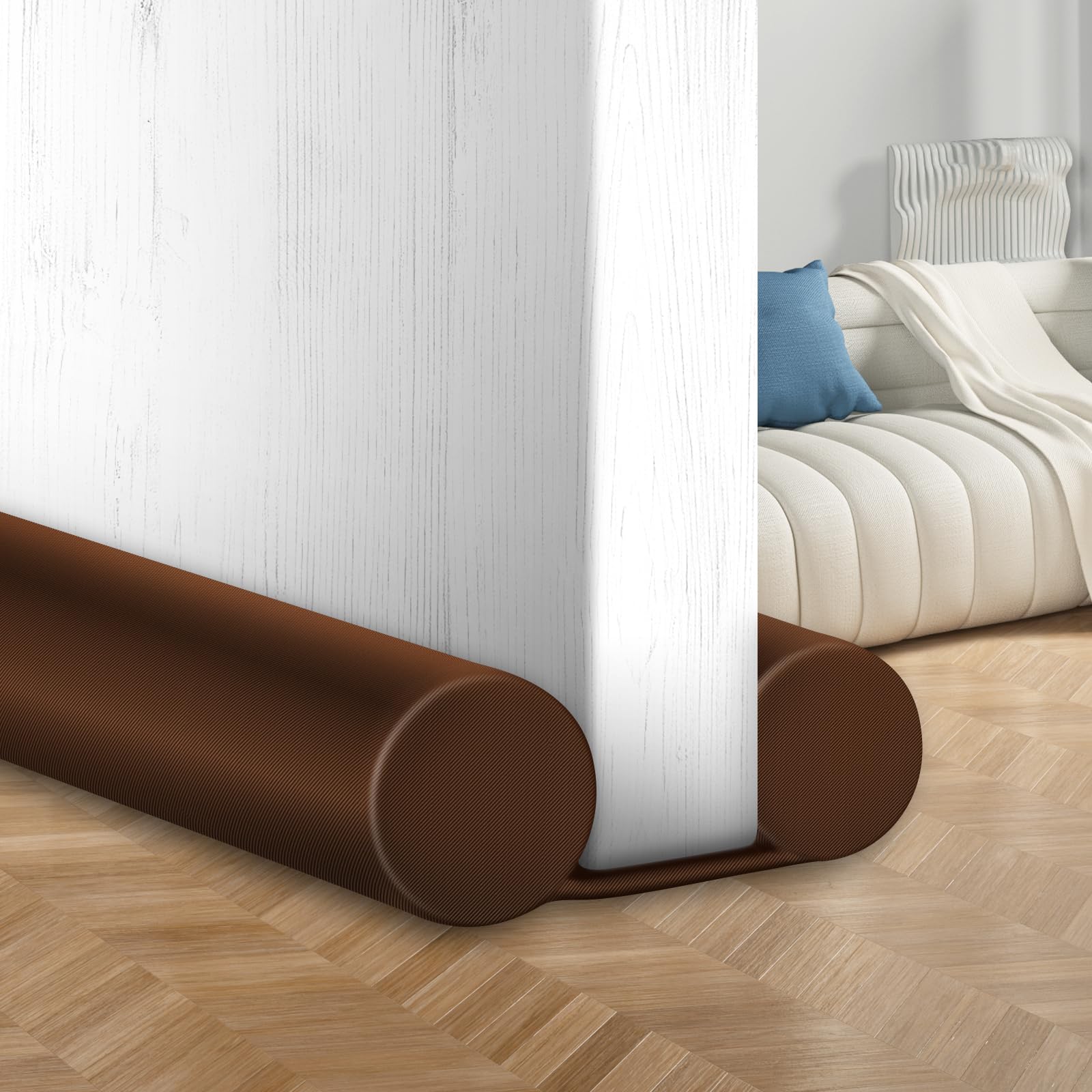 Maxtid Small Door Draft Blocker 30' Double Door Draft Sealers For Bottom Of Door Weather Seal Strips Soundproof Door Seal